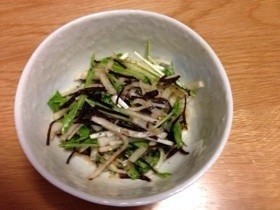 大根、水菜の浅漬け(^_^)