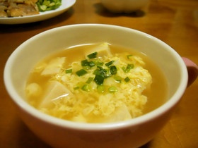 ふんわり～♪高野豆腐の卵スープ