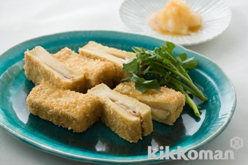 高野豆腐のチーズハムサンドフライ